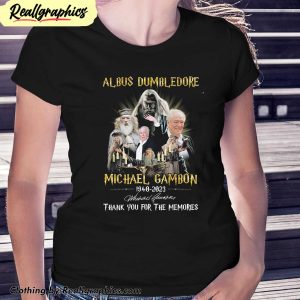michael-gambon-albus-dumbledore-1940-2023-harry-potter-memories-t-shirt-2