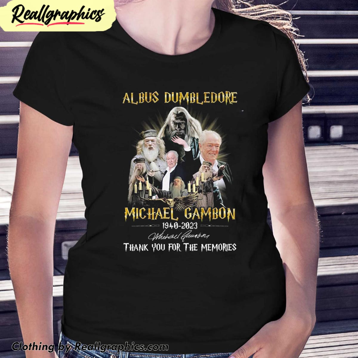 michael-gambon-albus-dumbledore-1940-2023-harry-potter-memories-t-shirt-2