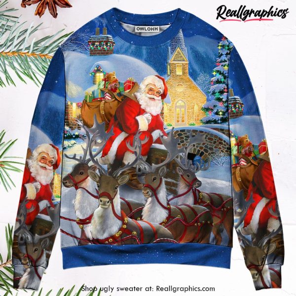 christmas-santa-claus-reindeer-gift-for-xmas-art-style-ugly-christmas-sweater-1