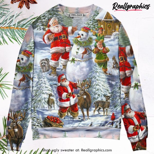 christmas-santa-claus-snowman-elf-so-happy-art-style-ugly-christmas-sweater-1