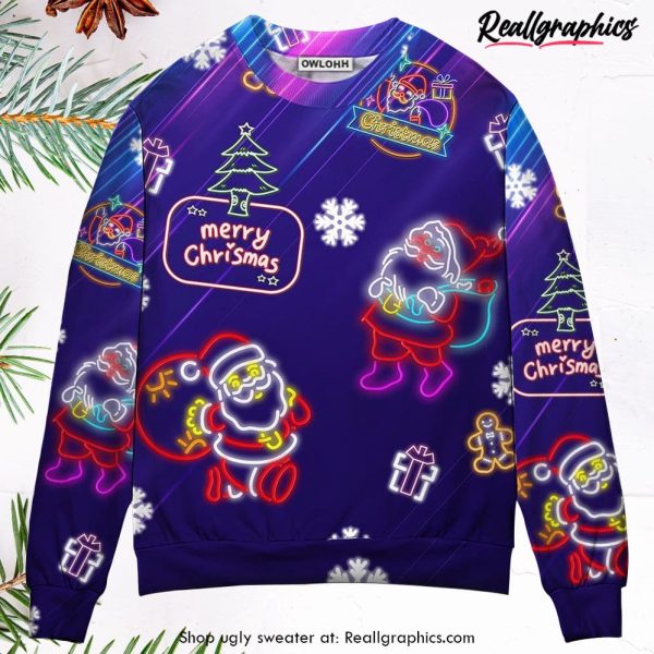 christmas-santa-neon-light-xmas-party-ugly-christmas-sweater-1