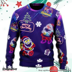 christmas-santa-neon-light-xmas-party-ugly-christmas-sweater-3