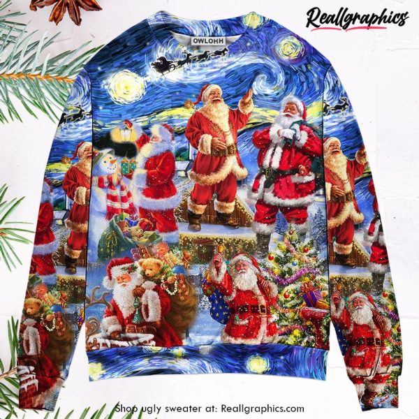 christmas-santa-snow-night-merry-xmas-ugly-christmas-sweater-1