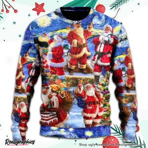 christmas-santa-snow-night-merry-xmas-ugly-christmas-sweater-3