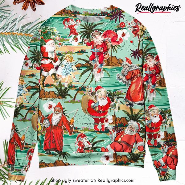 christmas-santa-vacation-beach-joyful-ugly-christmas-sweater-1