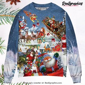 christmas-say-hi-from-santas-sleigh-ugly-christmas-sweater-1