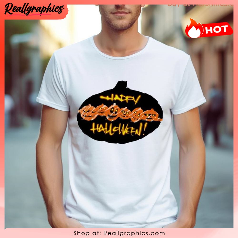 happy halloween pumpkin heads unisex shirt