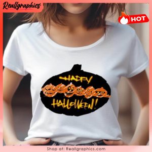 happy halloween pumpkin heads unisex shirt