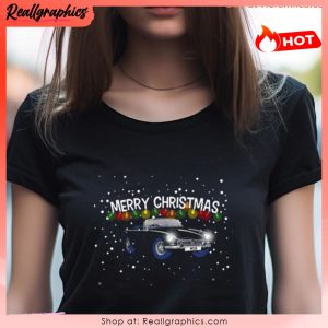 mgb christmas featuring a black mg car unisex shirt