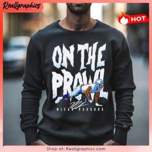 micah parsons dallas on the prowl football shirt