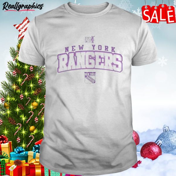 new york rangers levelwear hockey fights cancer richmond unisex shirt