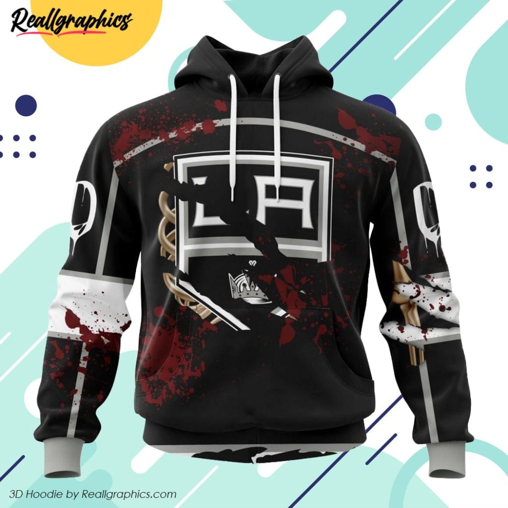 nhl los angeles kings specialized design jersey with your ribs for halloween hoodie