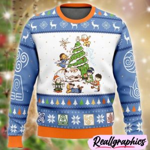 Christmas-Tree-Avatar-The-Last-Airbender-Christmas-Ugly-Sweater-3D