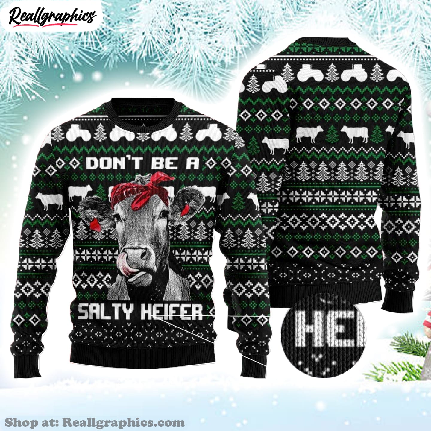 Dontt-Be-A-Salty-Heifer-Funny-Ugly-Christmas-Sweater-Sweatshirt Dontt-Be-A-Salty-Heifer-Funny-Ugly-Christmas-Sweater-Sweatshirt