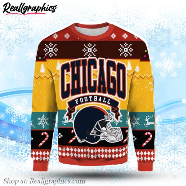 chicago-football-ugly-christmas-sweater