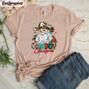 Country Christmas Shirt, Western Xmas Matching Sweater Long Sleeve