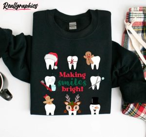 dental hygienist christmas funny shirt, christmas group dentist tee unisex t shirt