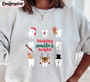 dental hygienist christmas funny shirt, christmas group dentist tee unisex t shirt