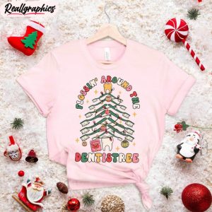 dentist christmas shirt, flossing dentistree dental squad tee short sleeve