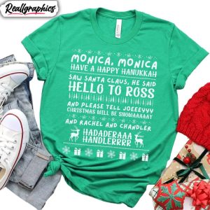 friends-tacky-christmas-shirt-phoebe-christmas-song-short-sleeve-tee-tops-1