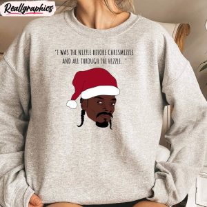 funny santa snoop dogg shirt, christmas song short sleeve sweater