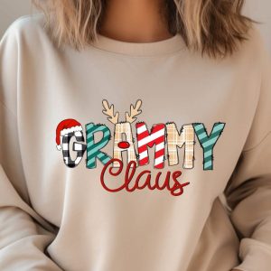 grammy-claus-shirt-trendy-christmas-unisex-hoodie-short-sleeve-1