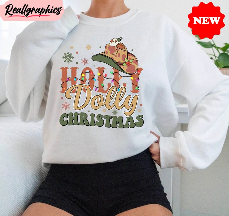 have-a-holly-dolly-christmas-shirt-western-xmas-retro-short-sleeve-long-sleeve-2