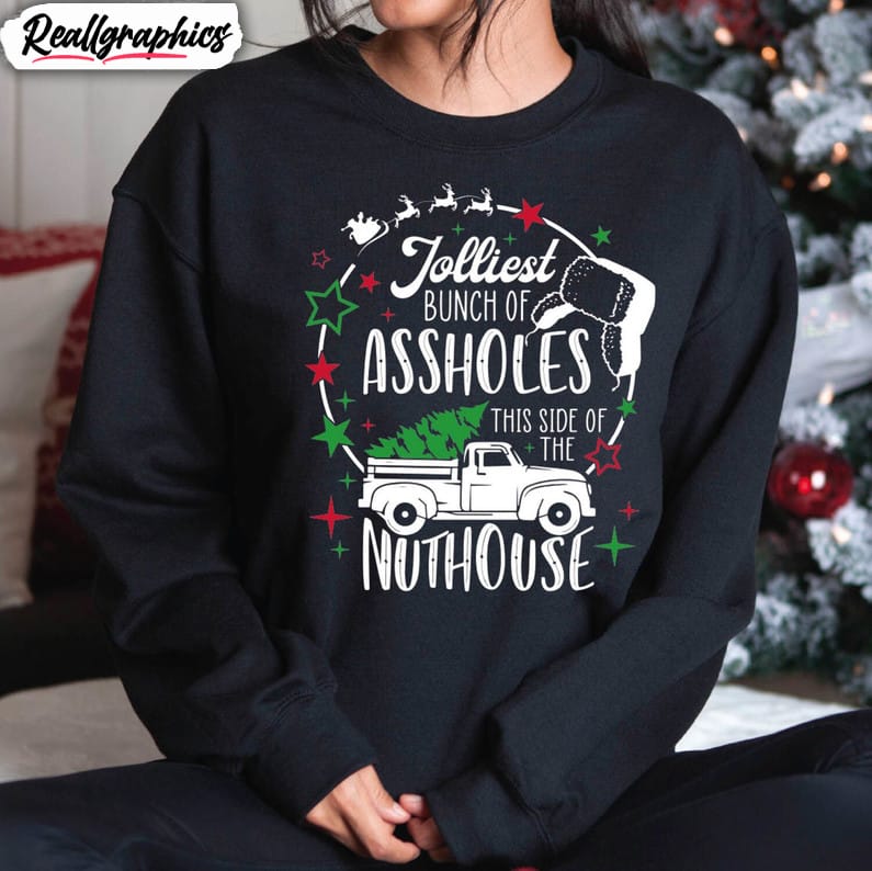 jolliest-bunch-of-assholes-this-side-of-the-nuthouse-shirt-griswold-christmas-unisex-hoodie-long-sleeve-2