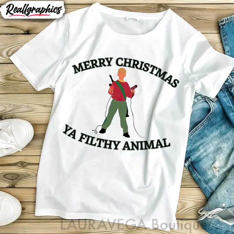 merry-christmas-ya-filthy-animal-shirt-christmas-kevin-short-sleeve-sweater-2