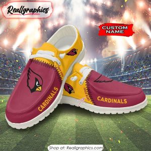 NFL Arizona Cardinals Custom Name Hey Dude Shoes