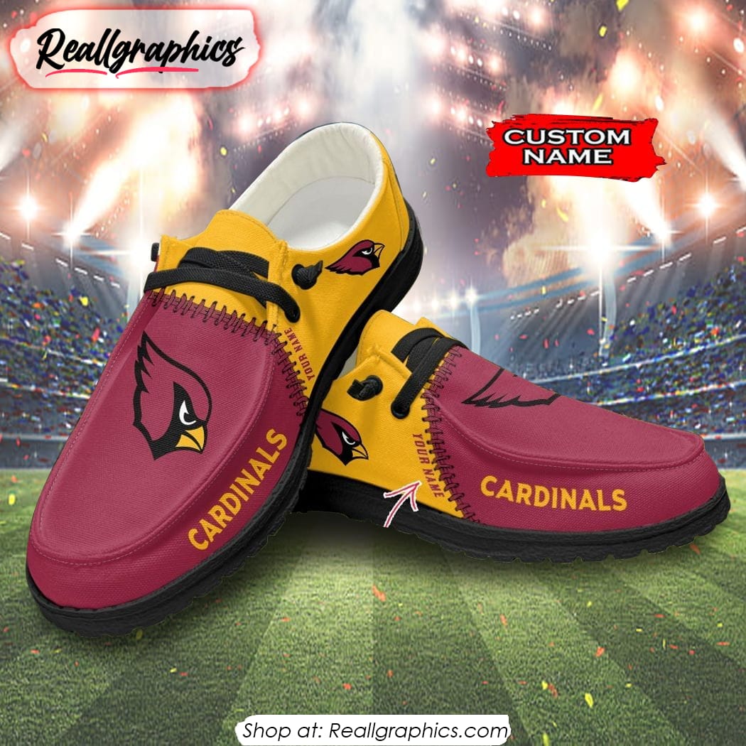 NFL Arizona Cardinals Custom Name Hey Dude Shoes