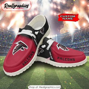 NFL Atlanta Falcons Custom Name Hey Dude Shoes