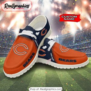 NFL Chicago Bears Custom Name Hey Dude Shoes