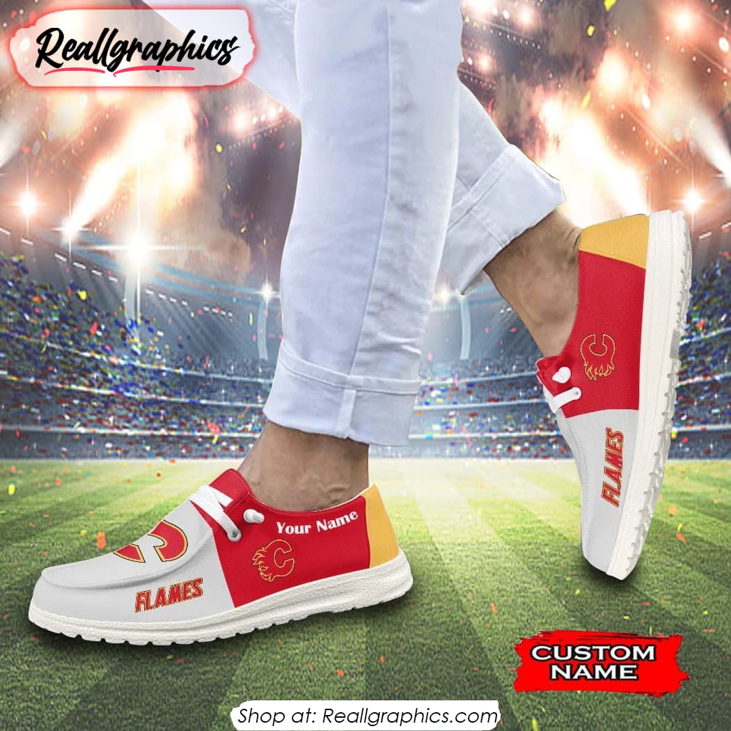 NHL Calgary Flames Hey Dude Shoes Gift For Fans