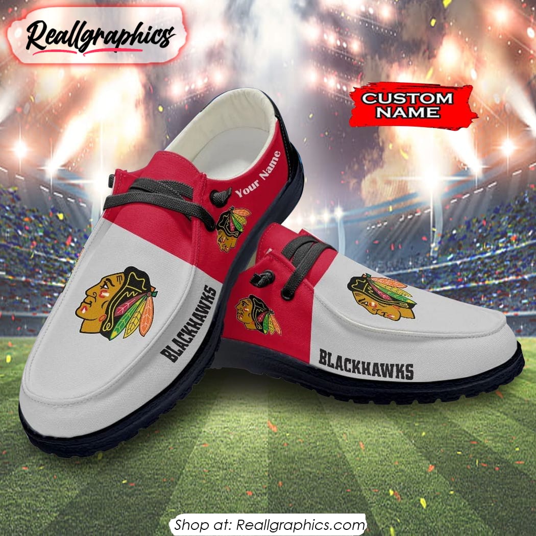 NHL Chicago Blackhawks Hey Dude Shoes Gift For Fans NHL Chicago Blackhawks Hey Dude Shoes Gift For Fans