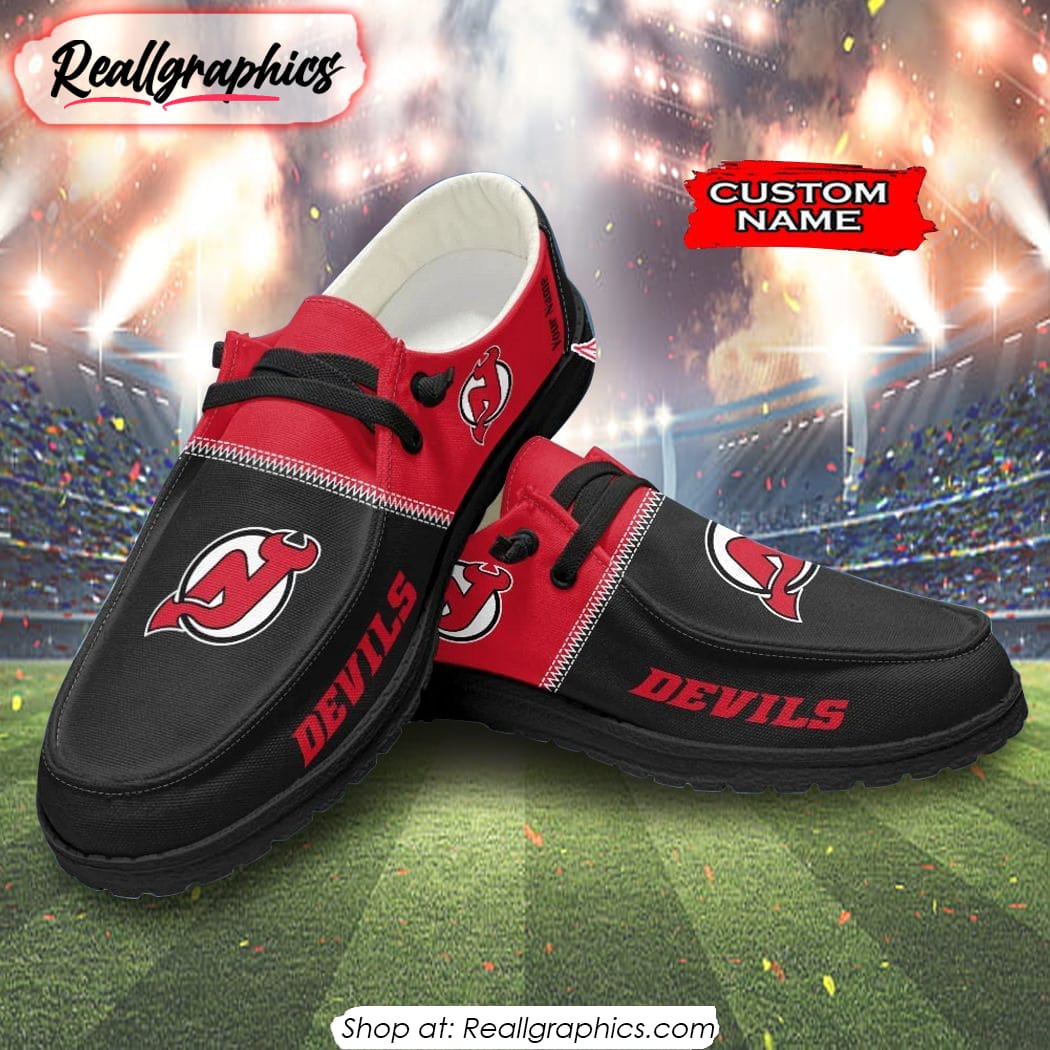 NHL New Jersey Devils Hey Dude Shoes Gift For Fans NHL New Jersey Devils Hey Dude Shoes Gift For Fans