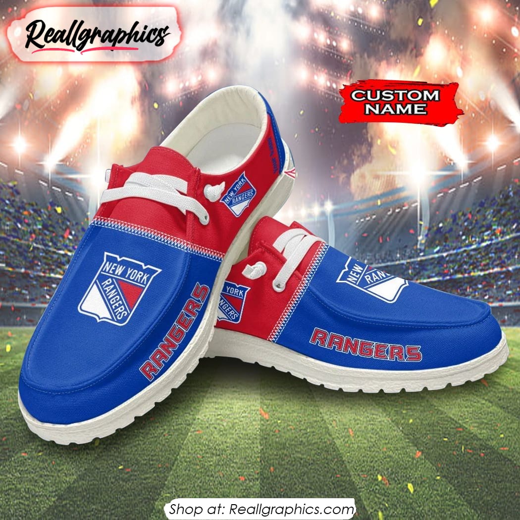NHL New York Rangers Hey Dude Shoes Gift For Fans NHL New York Rangers Hey Dude Shoes Gift For Fans