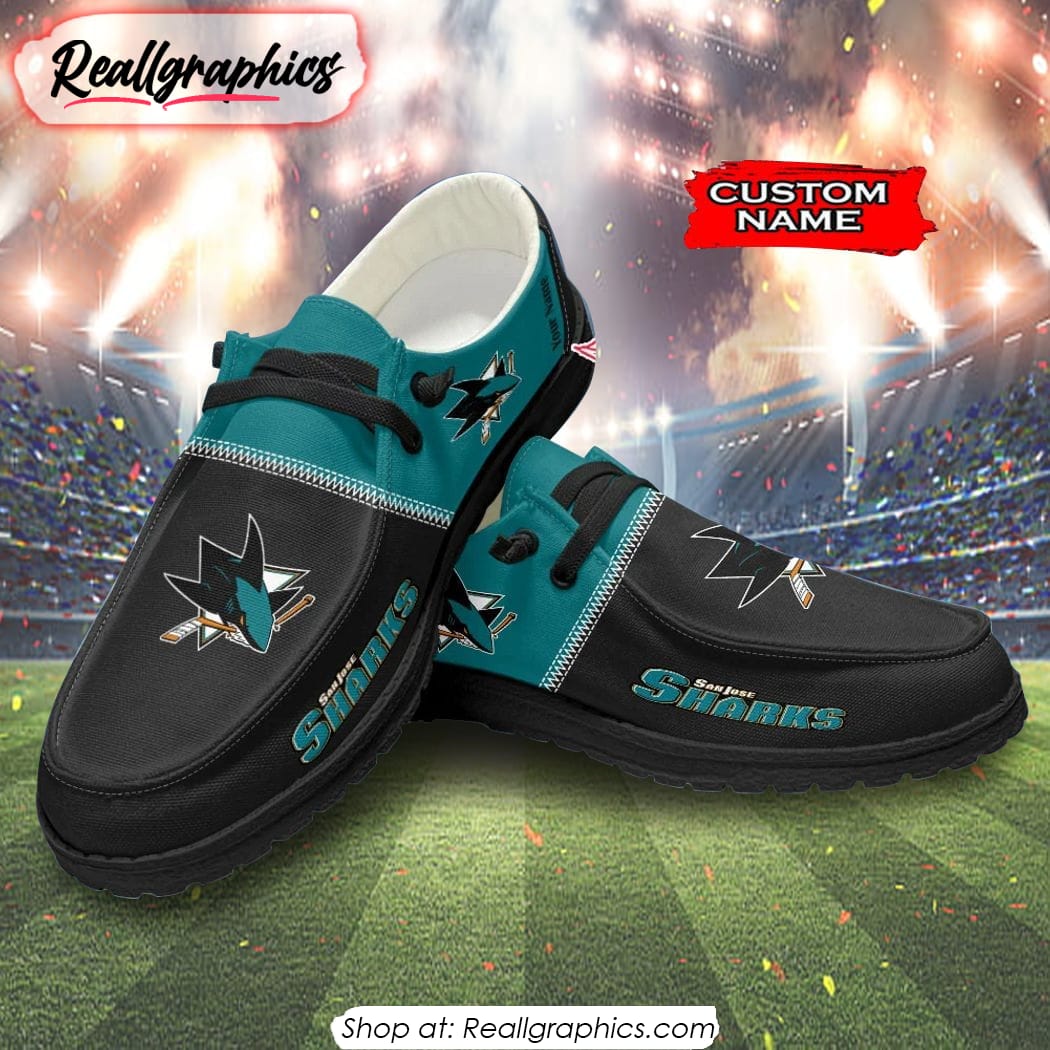 NHL San Jose Sharks Hey Dude Shoes Gift For Fans NHL San Jose Sharks Hey Dude Shoes Gift For Fans