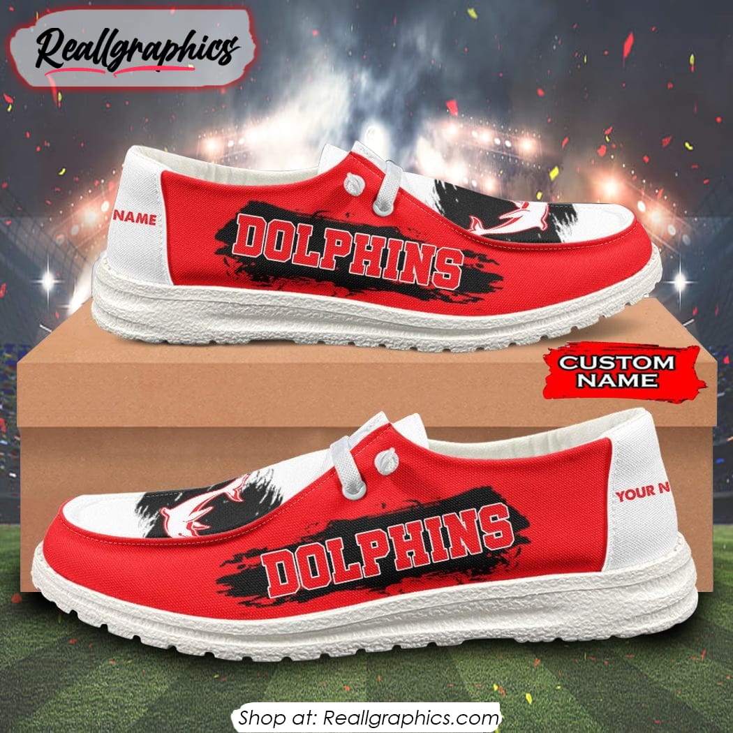 NRL Dolphins New Personalized Hey Dude Shoes Gift For Fans NRL Dolphins New Personalized Hey Dude Shoes Gift For Fans