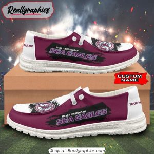 NRL Manly-Warringah Sea Eagles New Personalized Hey Dude Shoes Gift For Fans