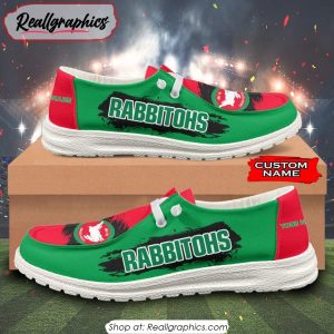 NRL South Sydney Rabbitohs New Personalized Hey Dude Shoes Gift For Fans