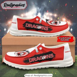 NRL St. George Illawarra Dragons New Personalized Hey Dude Shoes Gift For Fans