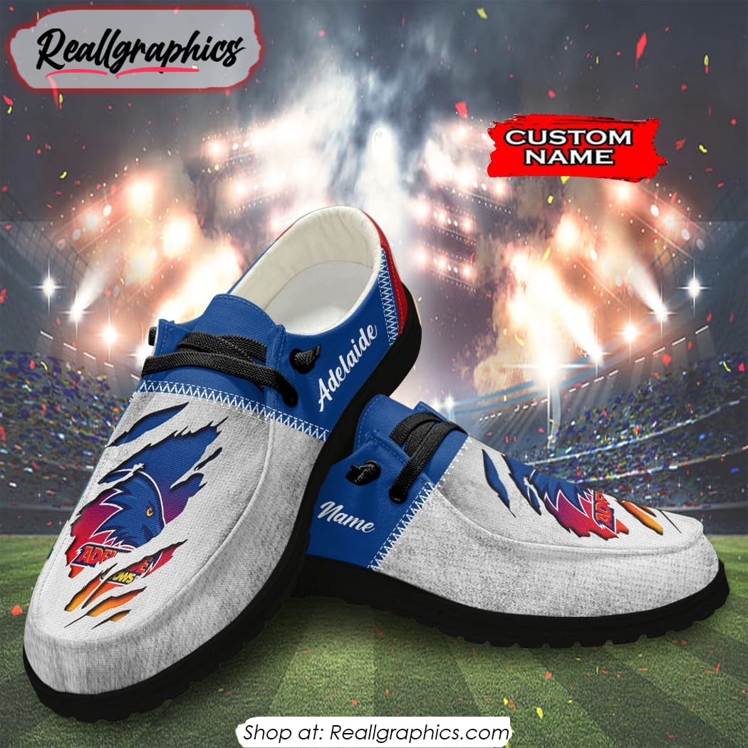 Personalized AFL Adelaide Hey Dude Shoes For Fan