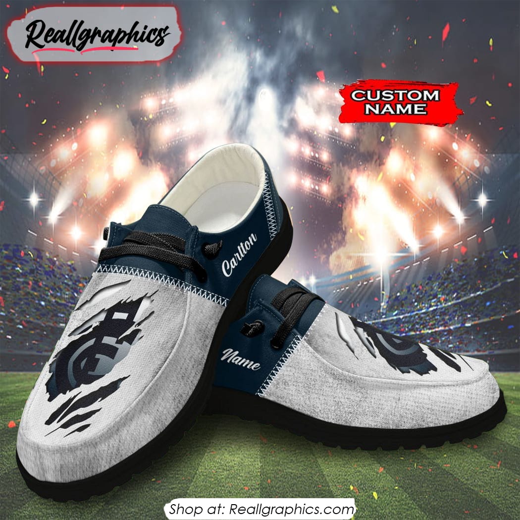 Personalized AFL Carlton Hey Dude Shoes For Fan