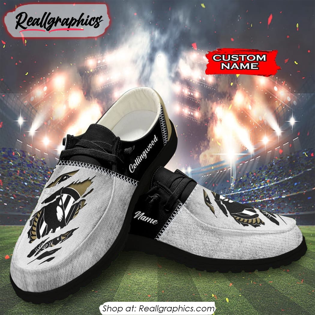 Personalized AFL Collingwood Magpies Hey Dude Shoes For Fan