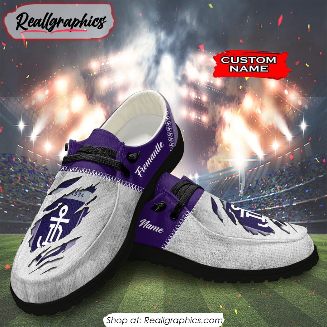 Personalized AFL Fremantle Hey Dude Shoes For Fan