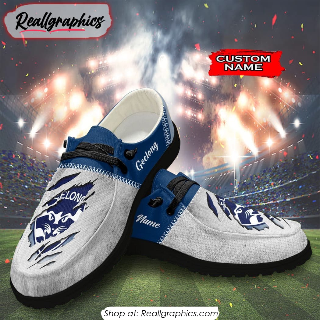 Personalized AFL Geelong Cats Hey Dude Shoes For Fan