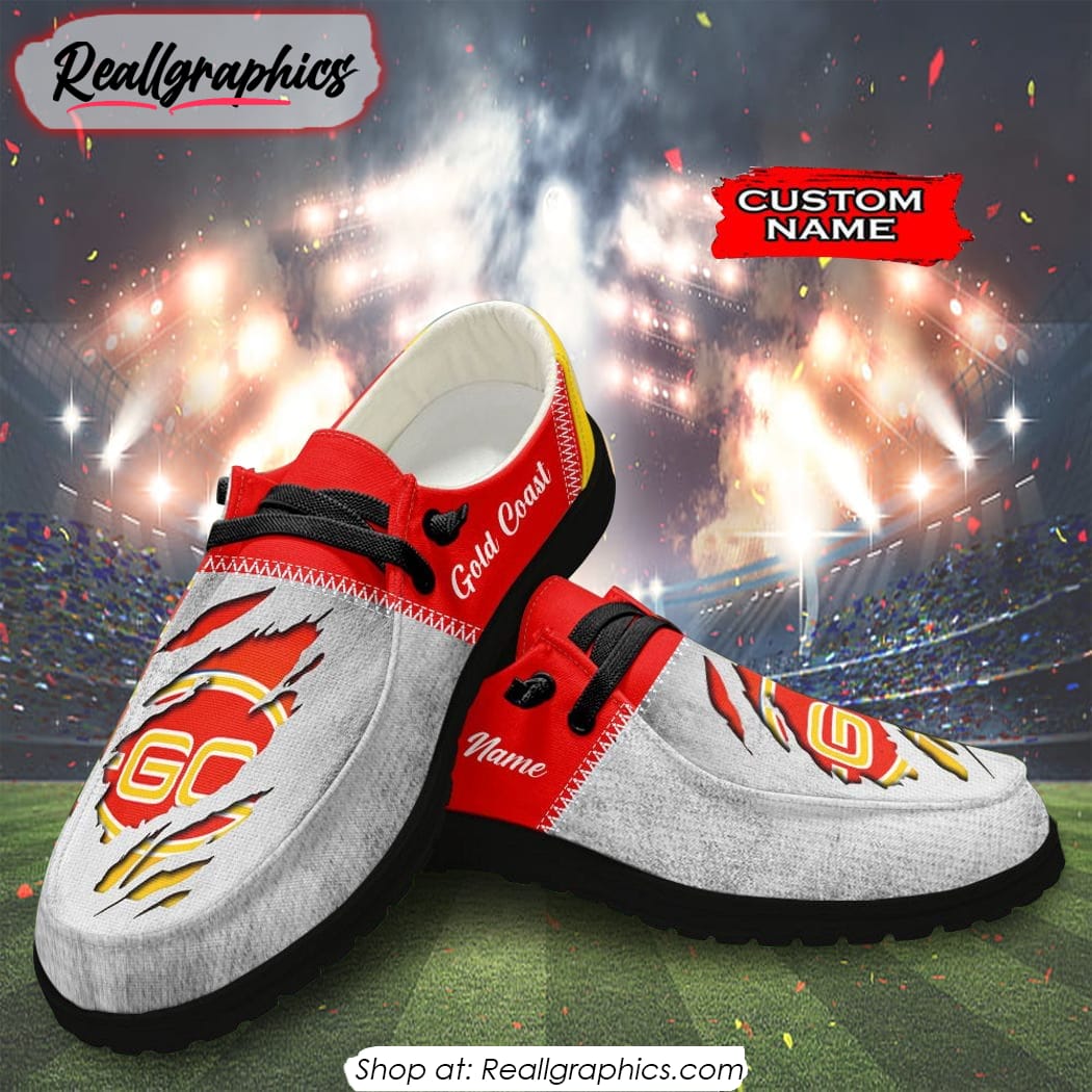 Personalized AFL Gold Coast Suns Hey Dude Shoes For Fan