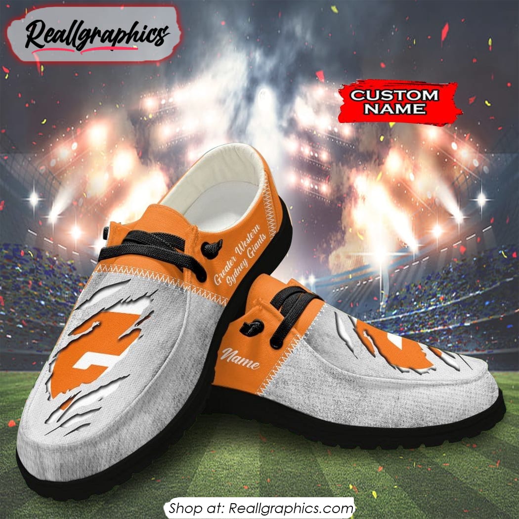 Personalized AFL Greater Western Sydney Giants Hey Dude Shoes For Fan