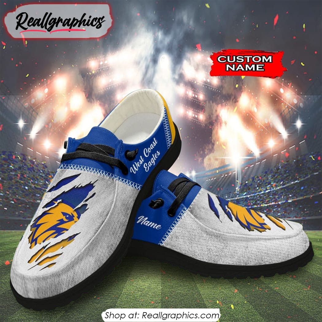 Personalized AFL West Coast Eagles Hey Dude Shoes For Fan